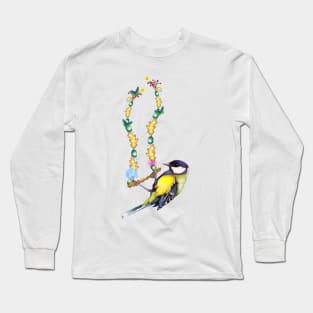 Nature Bird Swing Long Sleeve T-Shirt